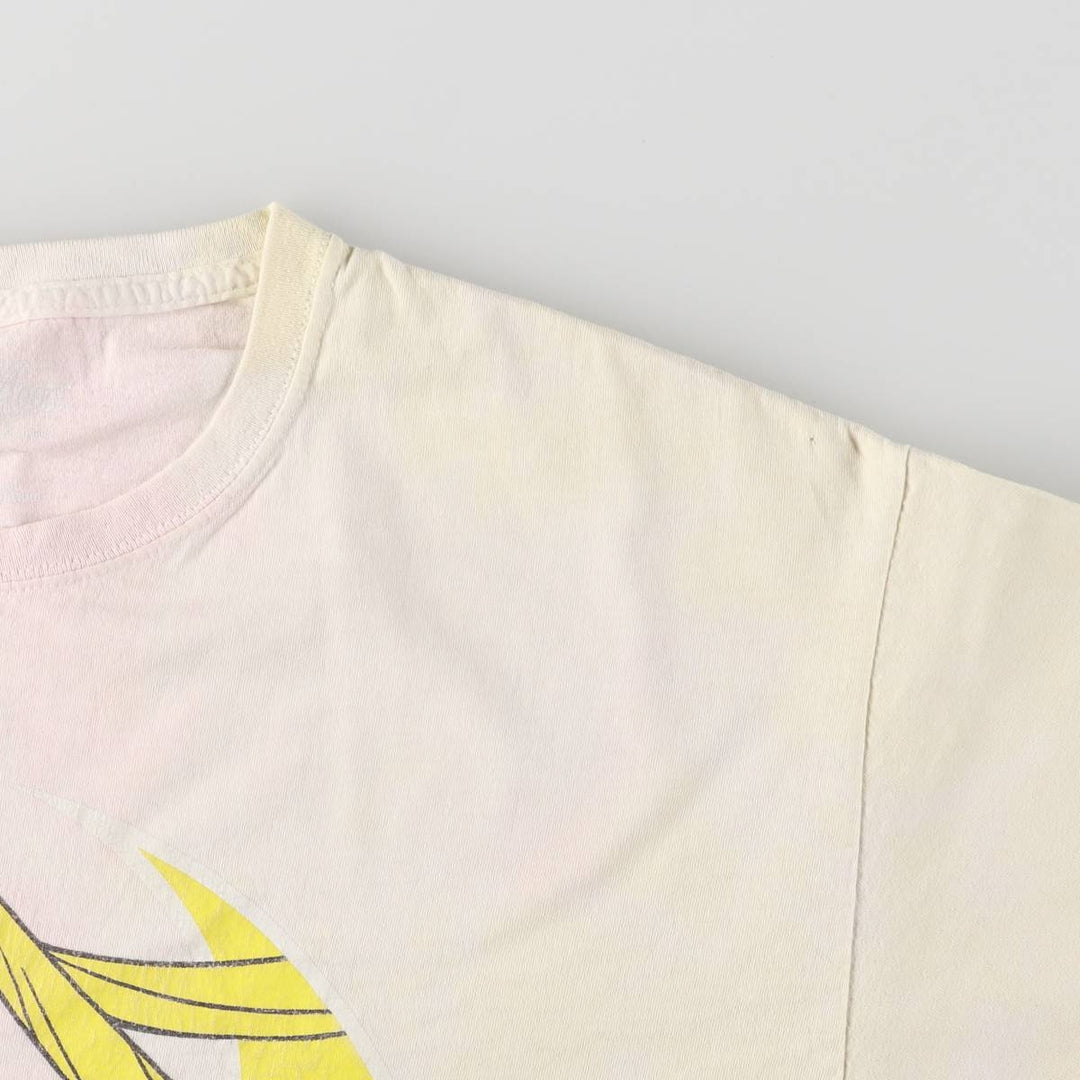 SAILOR MOON Pretty Guardian Sailor Moon Tsukino Usagi Anime Character Print T-Shirt Men's L size cotton purple type Vintage Second Hand