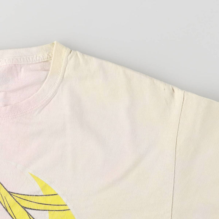 SAILOR MOON Pretty Guardian Sailor Moon Tsukino Usagi Anime Character Print T-Shirt Men's L size cotton purple type Vintage Second Hand