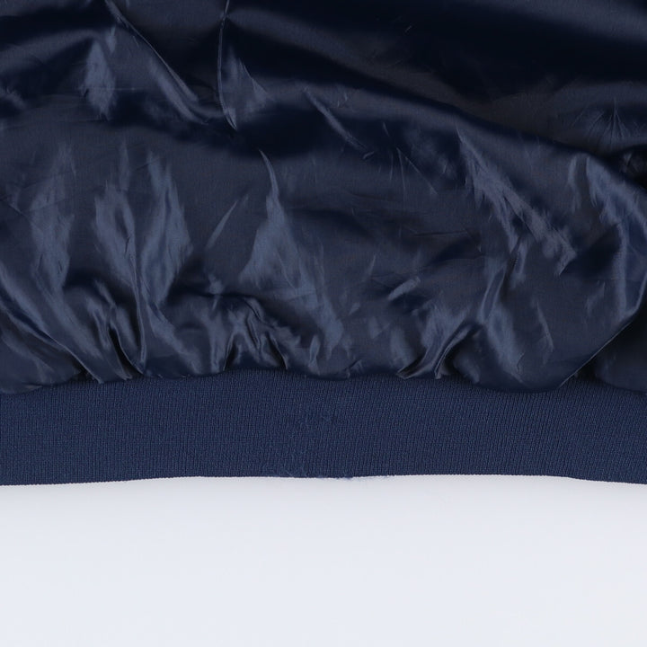 90s~00'S HABAND Derby Jacket Cup Shoulder Jacket Men's XL polyester navy blue type Vintage Second Hand