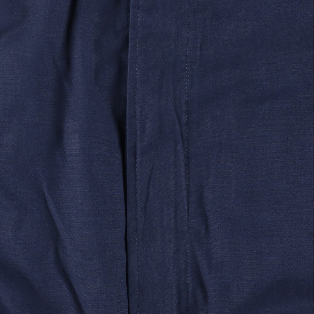 90s~00'S HABAND Derby Jacket Cup Shoulder Jacket Men's XL polyester navy blue type Vintage Second Hand