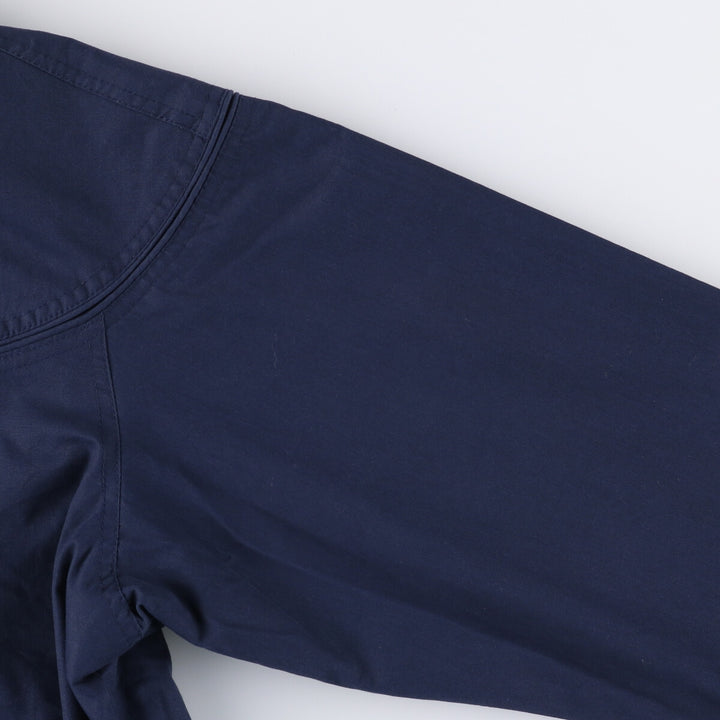 90s~00'S HABAND Derby Jacket Cup Shoulder Jacket Men's XL polyester navy blue type Vintage Second Hand