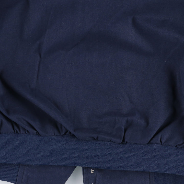 90s~00'S HABAND Derby Jacket Cup Shoulder Jacket Men's XL polyester navy blue type Vintage Second Hand