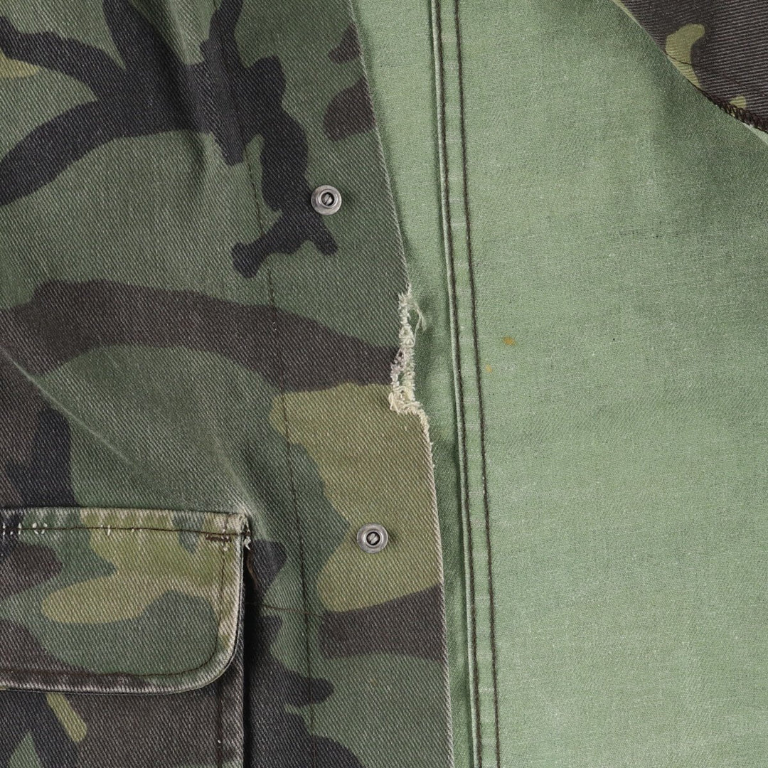 80s-90'S Liberty Camouflage Pattern Woodland Camo Hunting Jacket Made in USA Men's Size L Vintage unclear Khaki type Vintage Second Hand