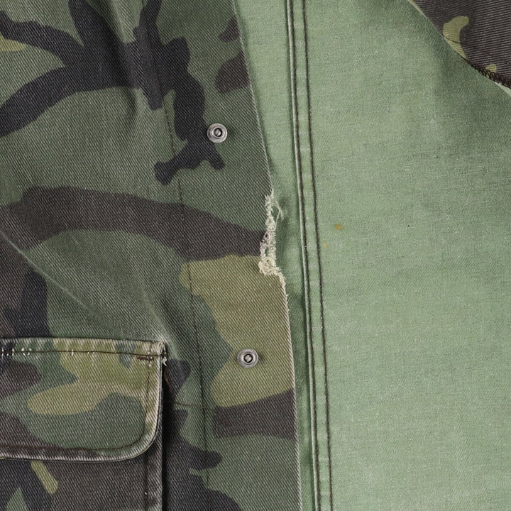 80s-90'S Liberty Camouflage Pattern Woodland Camo Hunting Jacket Made in USA Men's Size L Vintage unclear Khaki type Vintage Second Hand