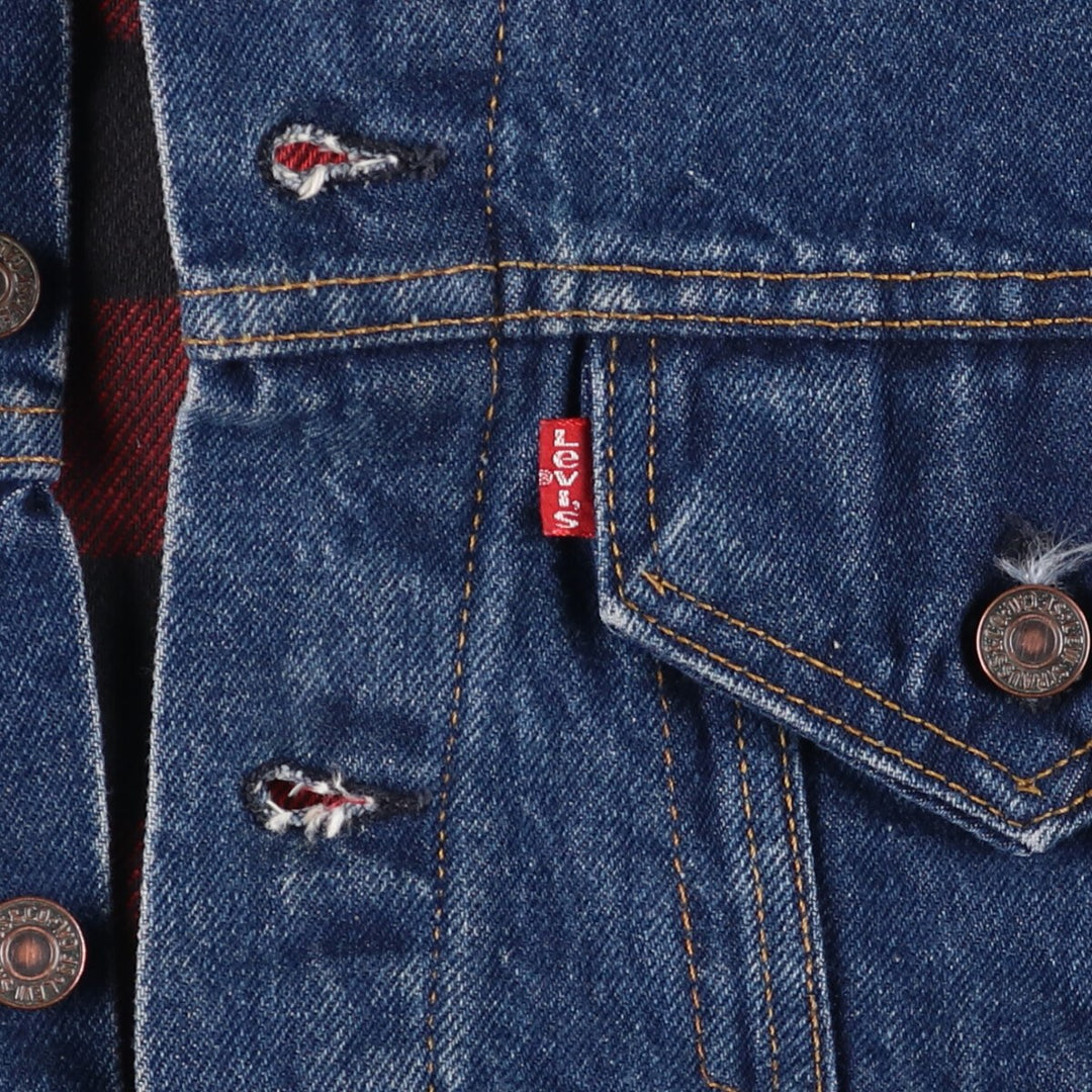 Levi's 70411-0816 denim jacket, denim jacket, made in the USA, men's size L, vintage cotton blue type Vintage Second Hand