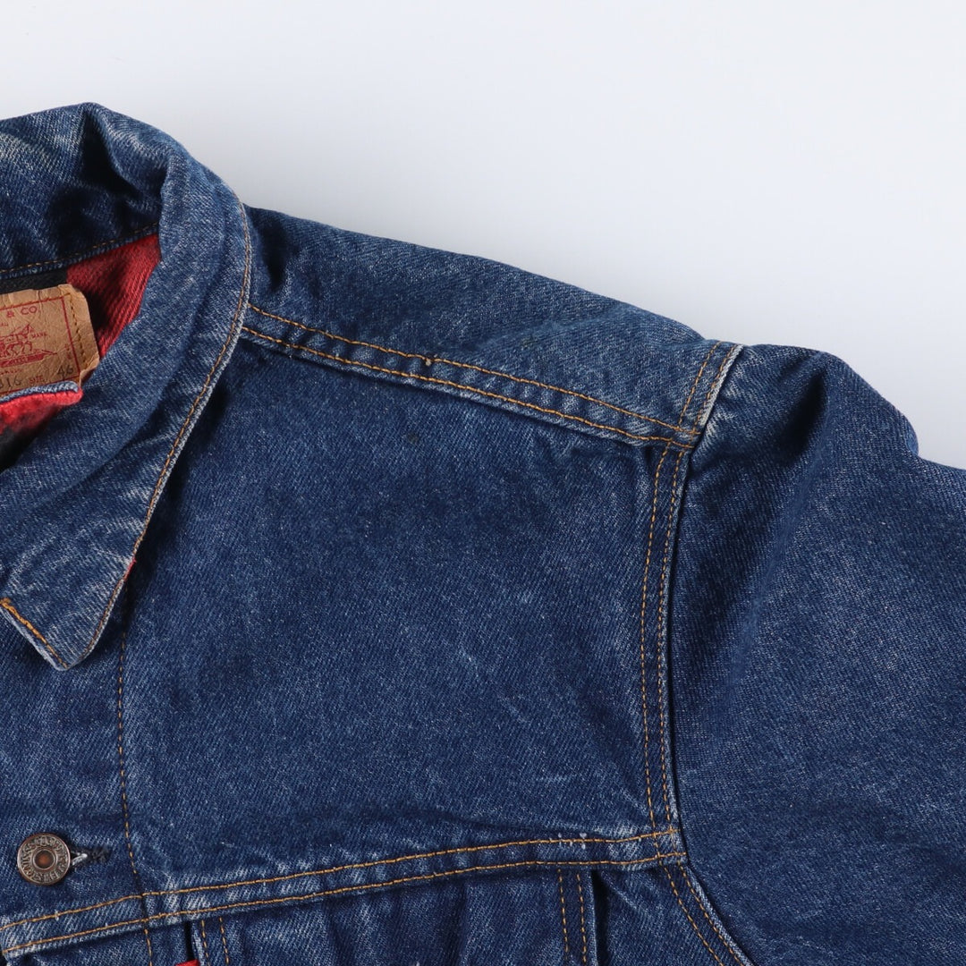 Levi's 70411-0816 denim jacket, denim jacket, made in the USA, men's size L, vintage cotton blue type Vintage Second Hand