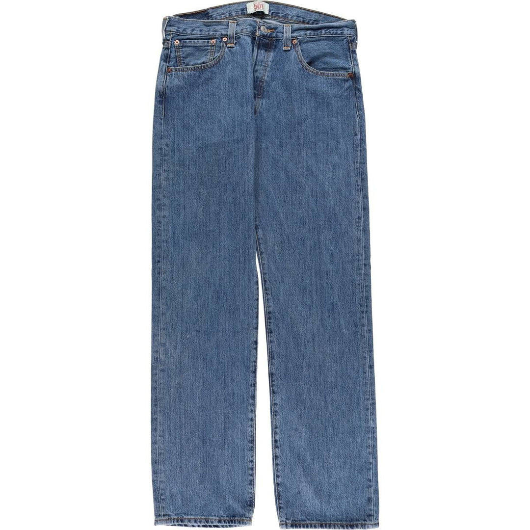 Levi's 501 straight denim pants for men, size W34 cotton blue type Vintage Second Hand