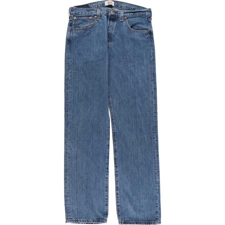 Levi's 501 straight denim pants for men, size W34 cotton blue type Vintage Second Hand