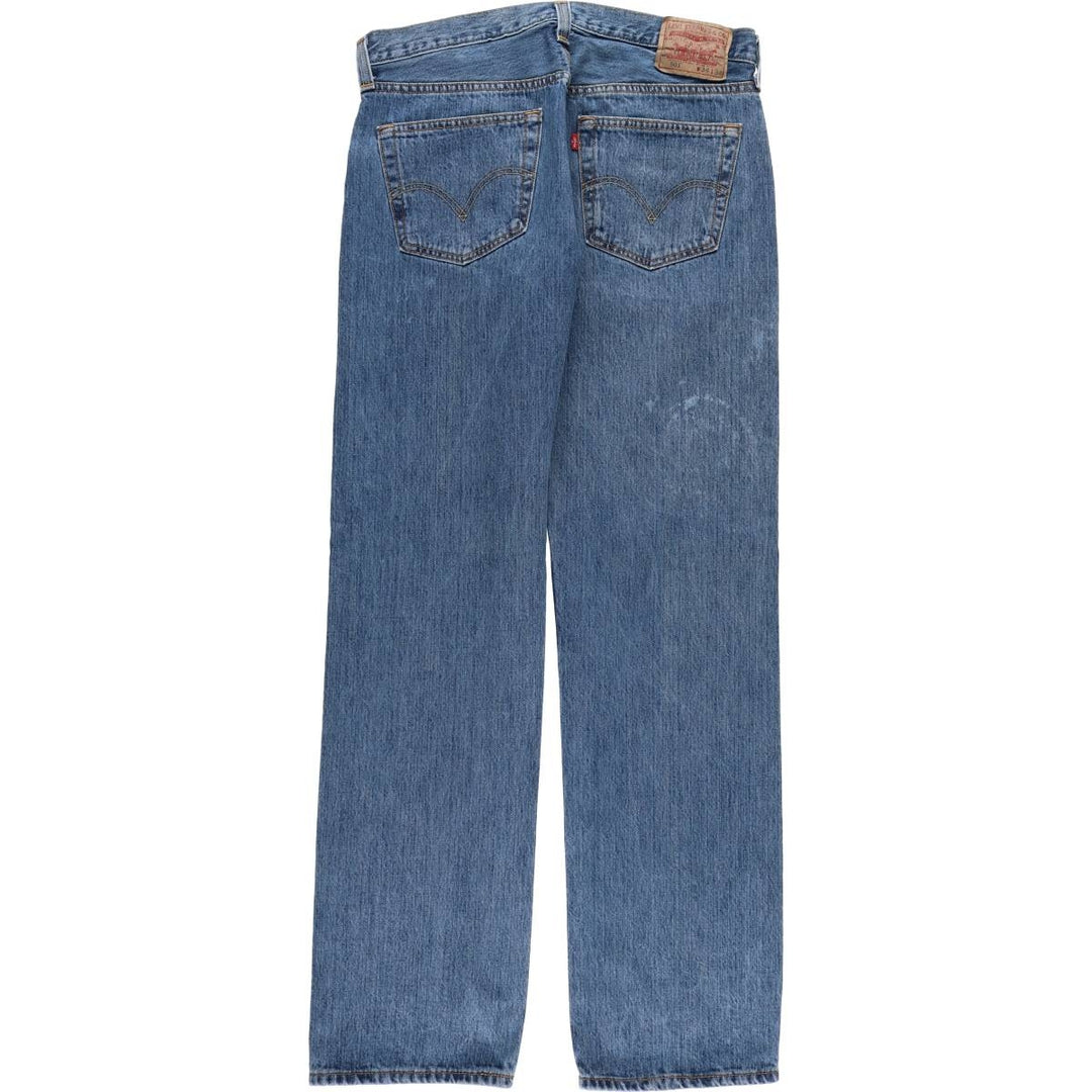 Levi's 501 straight denim pants for men, size W34 cotton blue type Vintage Second Hand