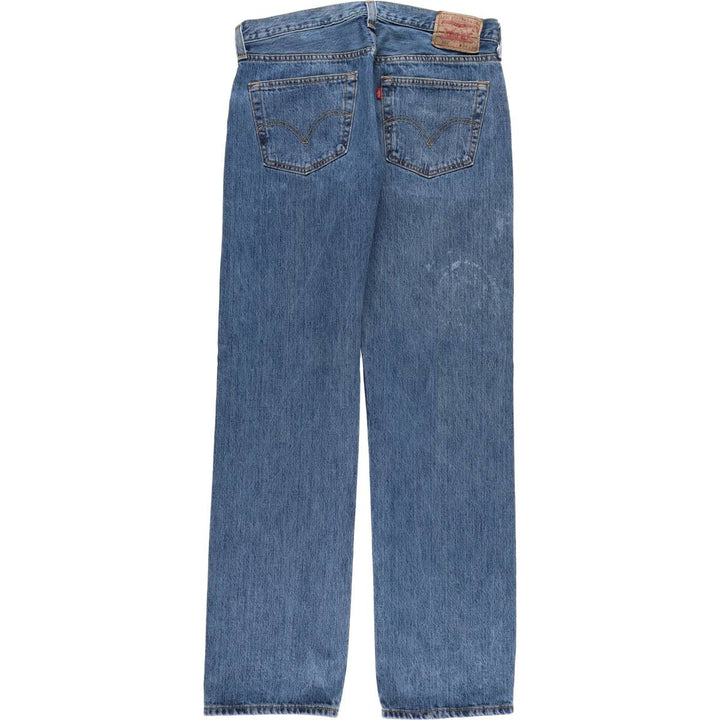 Levi's 501 straight denim pants for men, size W34 cotton blue type Vintage Second Hand
