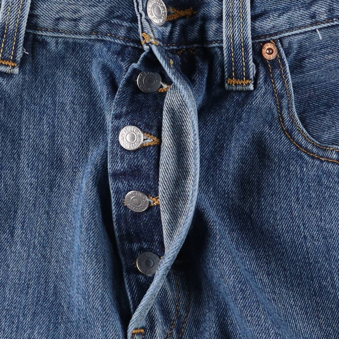 Levi's 501 straight denim pants for men, size W34 cotton blue type Vintage Second Hand