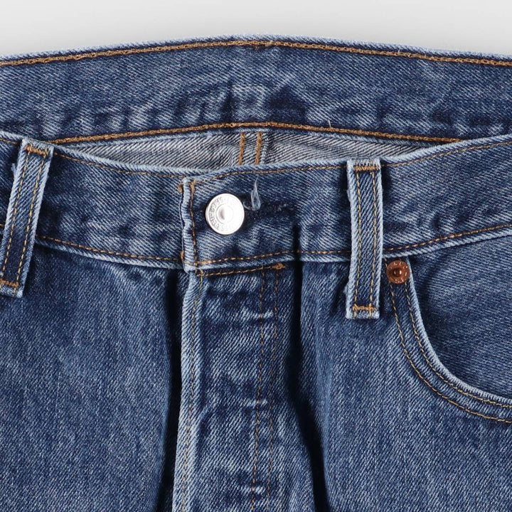 Levi's 501 straight denim pants for men, size W35 cotton Blue type light blue Vintage Second Hand