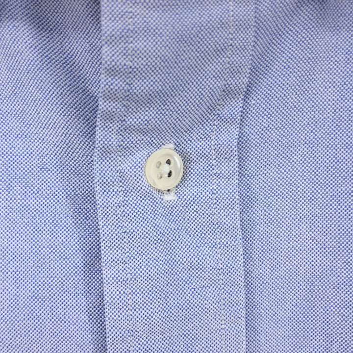 Ralph Lauren long sleeve button down shirt, men's size L cotton blue type Vintage Second Hand