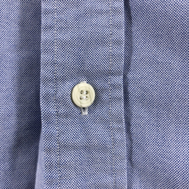 Ralph Lauren long sleeve button down shirt, men's size L cotton blue type Vintage Second Hand