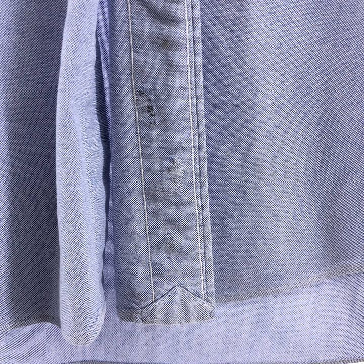 Ralph Lauren long sleeve button down shirt, men's size L cotton blue type Vintage Second Hand
