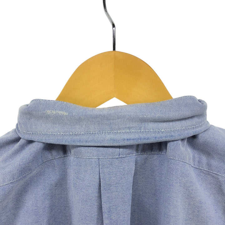 Ralph Lauren long sleeve button down shirt, men's size L cotton blue type Vintage Second Hand