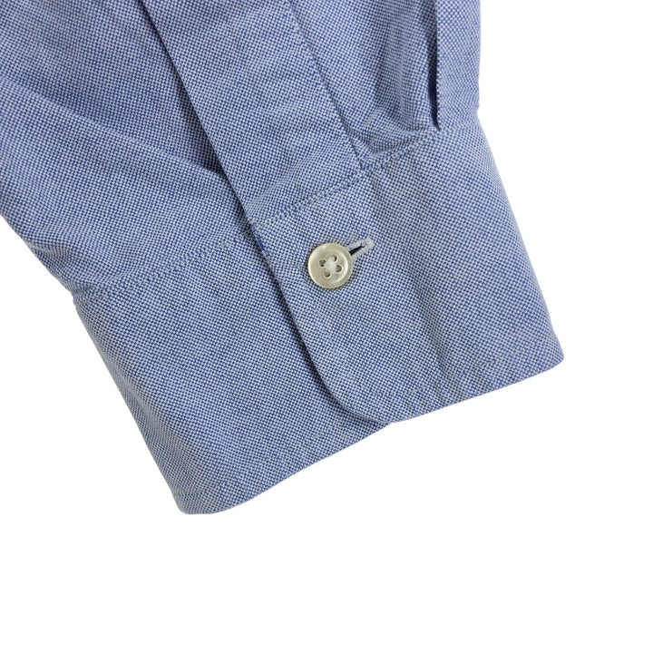 Ralph Lauren long sleeve button down shirt, men's size L cotton blue type Vintage Second Hand