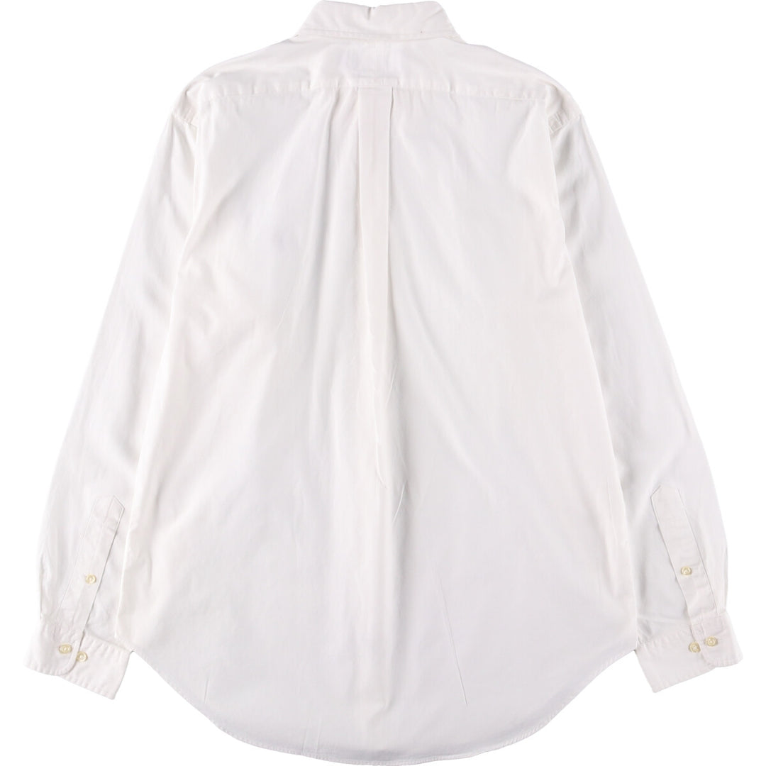 Ralph Lauren Classic Fit Long Sleeve Button Down Shirt, Men's Size L cotton white type Vintage Second Hand