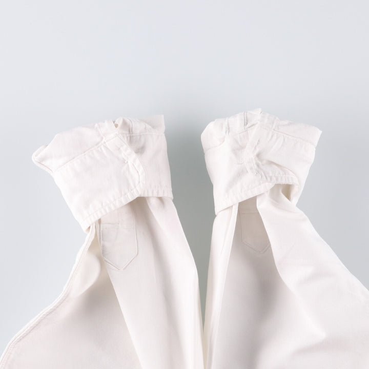 Ralph Lauren YARMOUTH long sleeve button down shirt, men's XL size cotton white type Vintage Second Hand