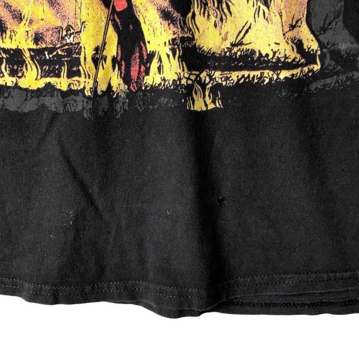 IRON MAIDEN Iron Maiden Band T-shirt Band T Men's XL size cotton black type Vintage Second Hand
