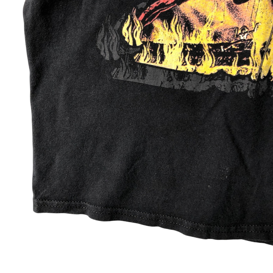 IRON MAIDEN Iron Maiden Band T-shirt Band T Men's XL size cotton black type Vintage Second Hand