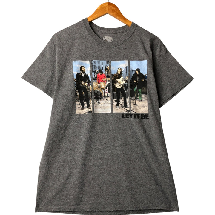 THE BEATLES The Beatles Band T-shirt Band T Men's L size cotton gray type Vintage Second Hand