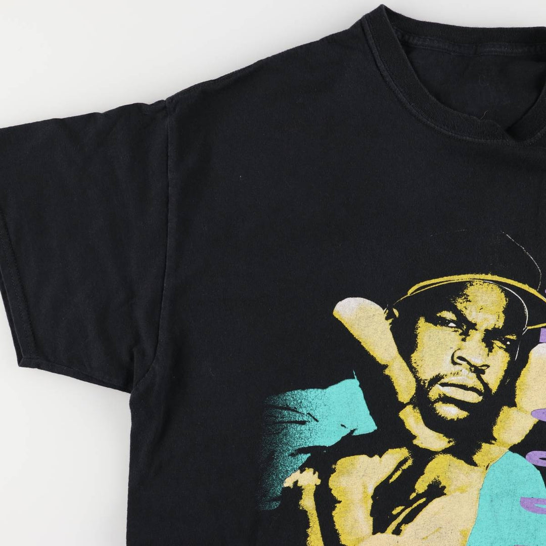 ICE CUBE Rap T-shirt, Men's L size unclear black type Vintage Second Hand