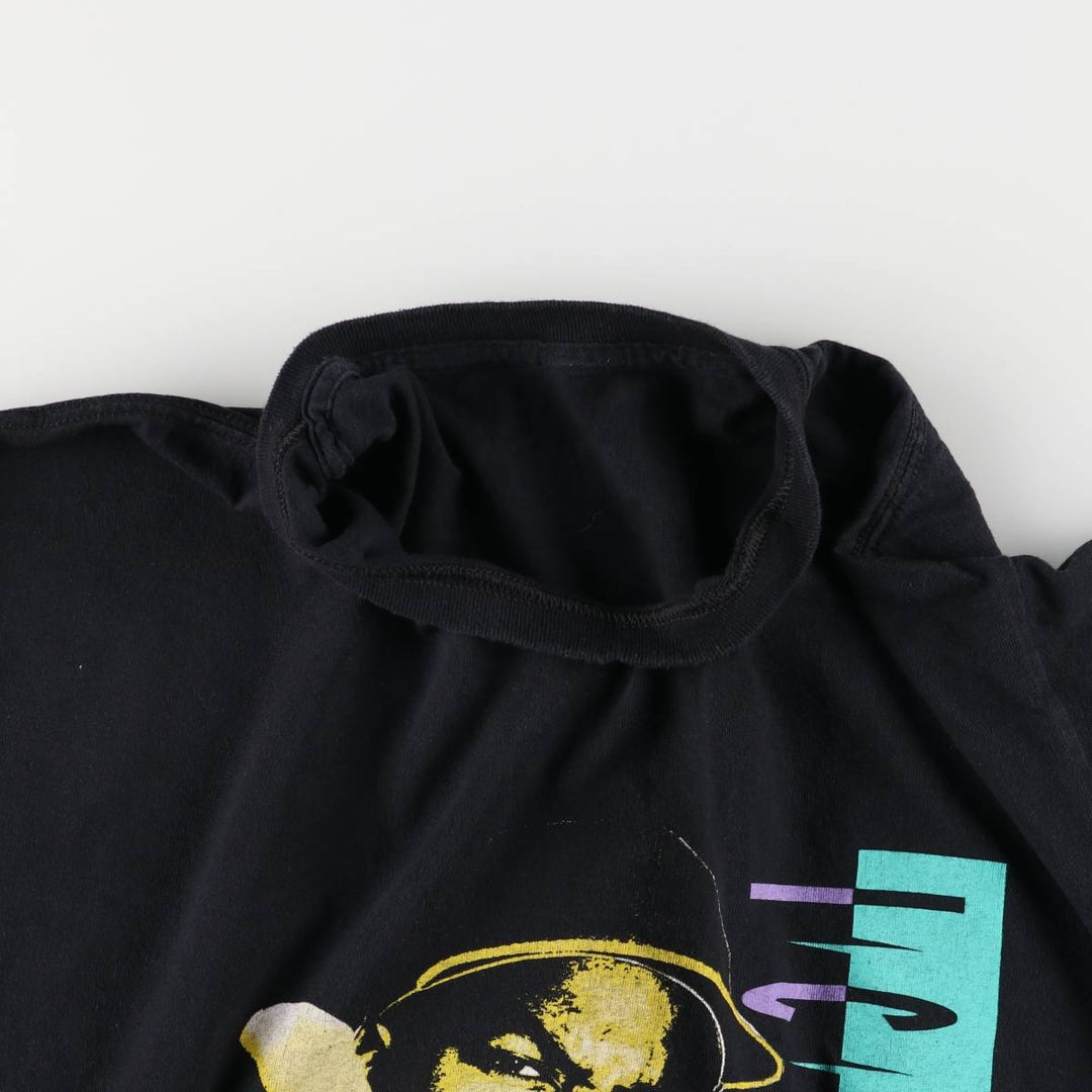 ICE CUBE Rap T-shirt, Men's L size unclear black type Vintage Second Hand
