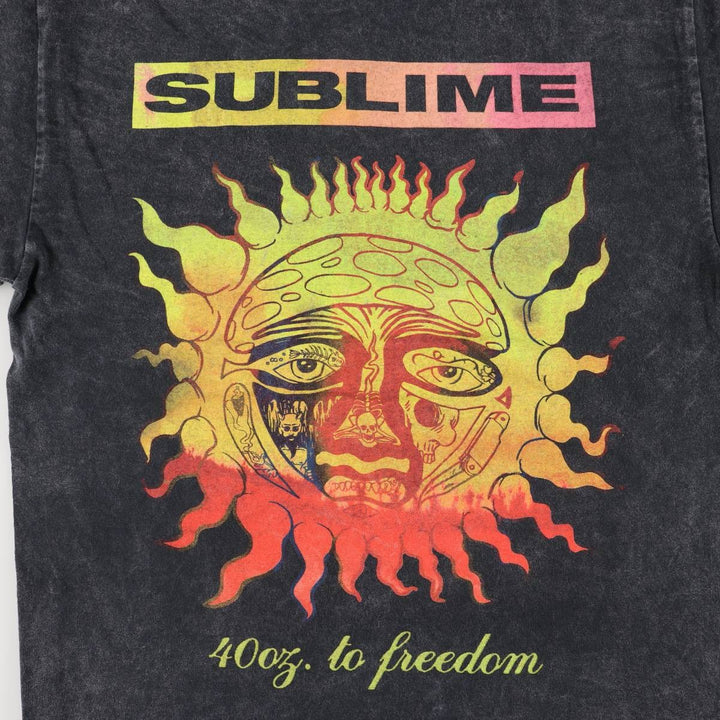 SUBLIME Band T-shirt, Men's M size cotton black type Vintage Second Hand