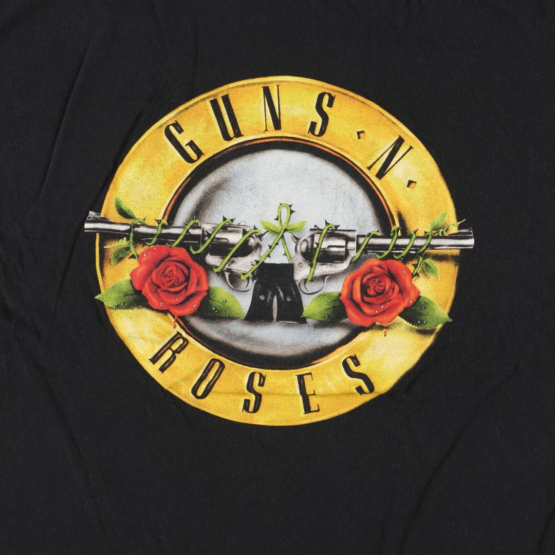 GUNS N' ROSES Guns N' Roses Band T-Shirt Band Tee Men's XL cotton black type Vintage Second Hand