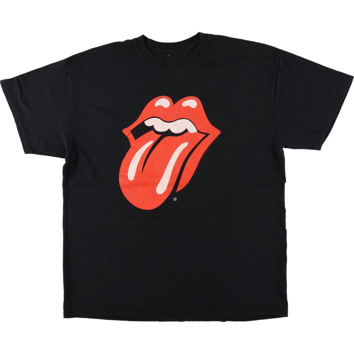 THE ROLLING STONES Band T-shirt, Men's XL size cotton black type Vintage Second Hand