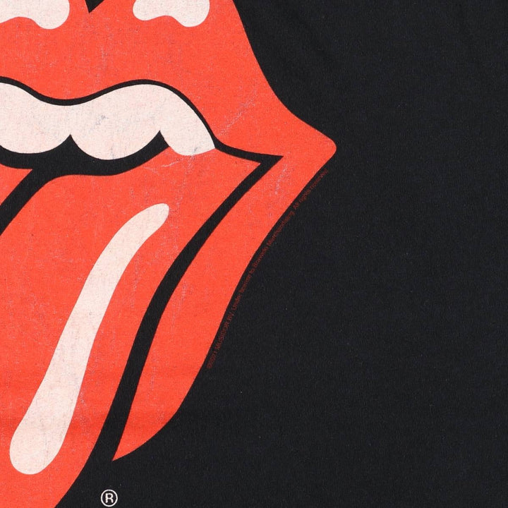 THE ROLLING STONES Band T-shirt, Men's XL size cotton black type Vintage Second Hand