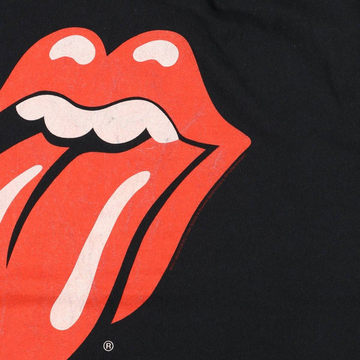THE ROLLING STONES Band T-shirt, Men's XL size cotton black type Vintage Second Hand
