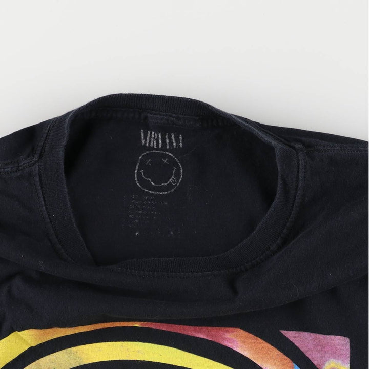 NIRVANA Nirvana Band T-shirt, Band T, Men's XL size cotton black type Vintage Second Hand