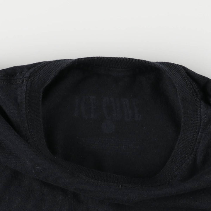 ICE CUBE Rap T-shirt, Men's M size cotton black type Vintage Second Hand