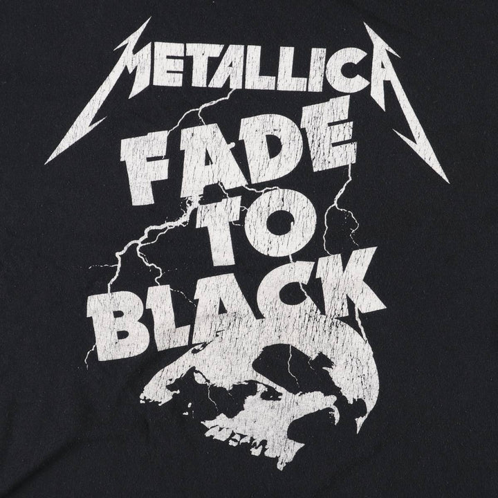 Metallica Band T-shirt, Band T, Men's XL size cotton black type Vintage Second Hand
