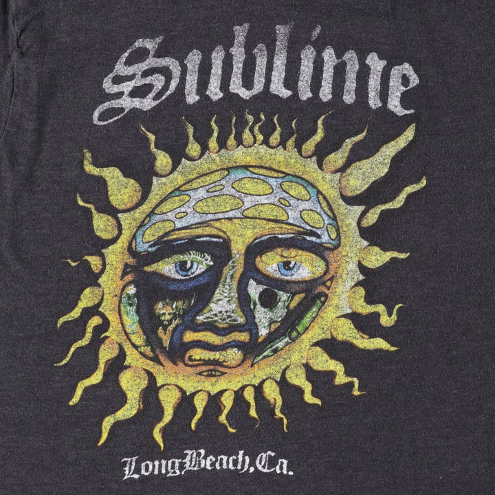 SUBLIME Band T-shirt, Men's L size unclear black type Vintage Second Hand