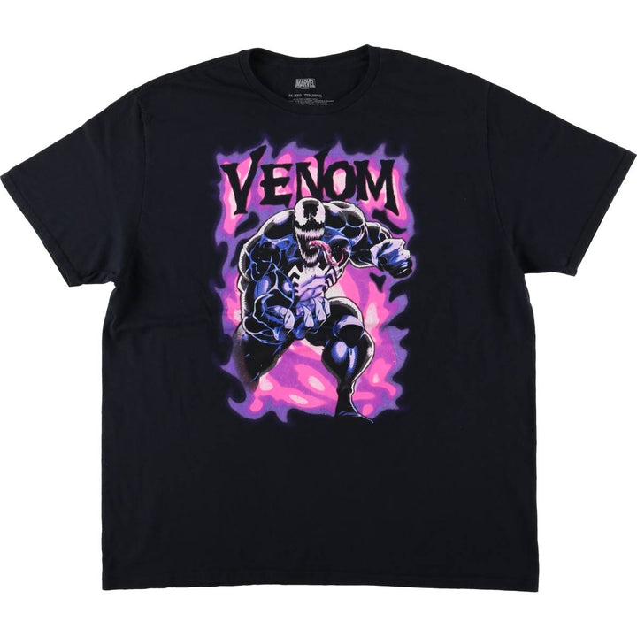 Marvel VENOM Character Print T-Shirt Men's XXL cotton black type Vintage Second Hand