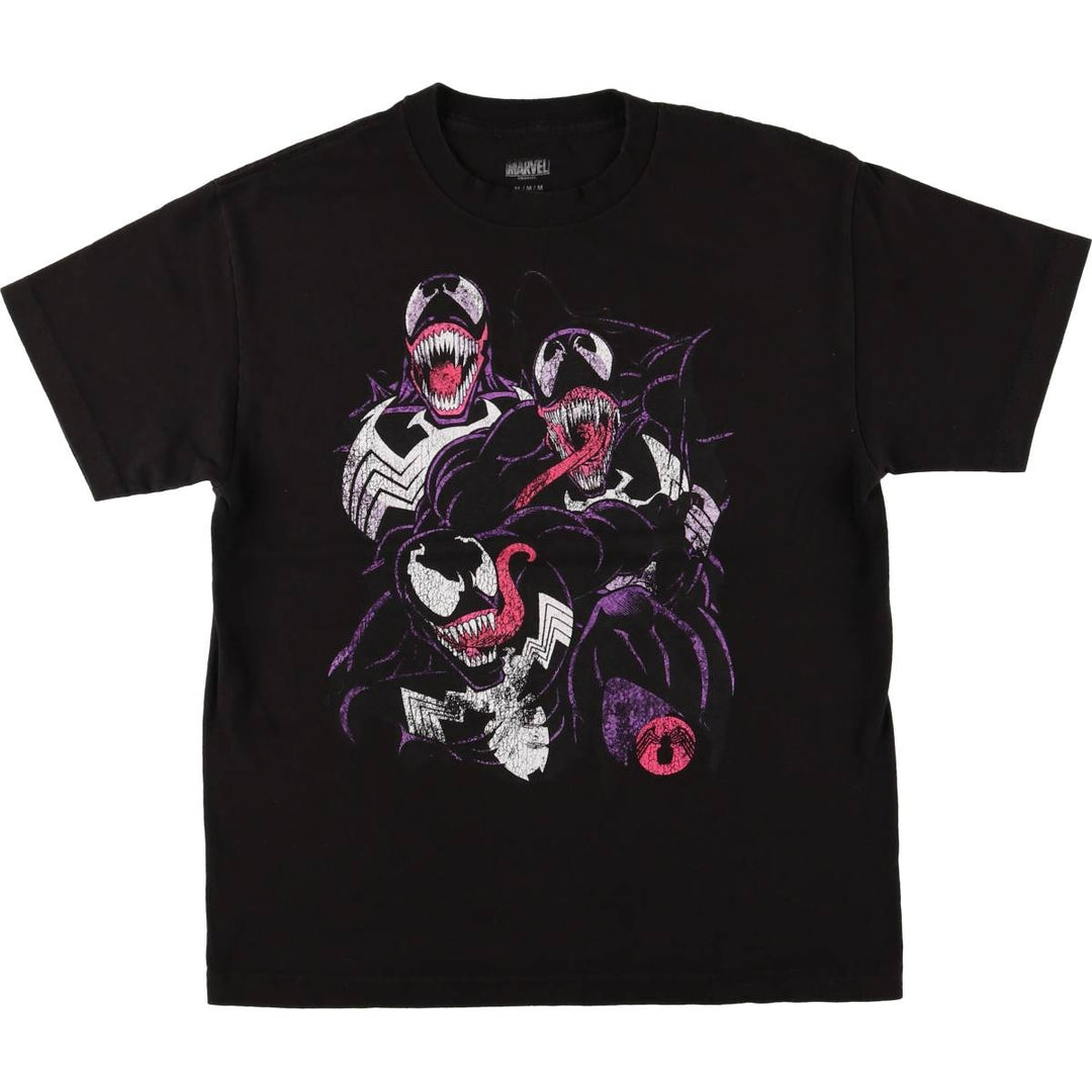 Marvel VENOM Character Print T-Shirt, Men's M unclear black type Vintage Second Hand