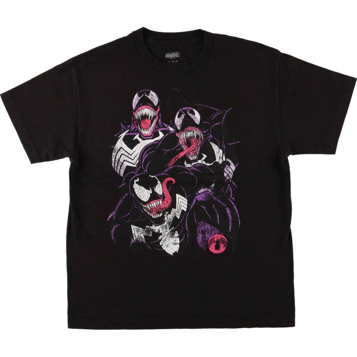 Marvel VENOM Character Print T-Shirt, Men's M unclear black type Vintage Second Hand