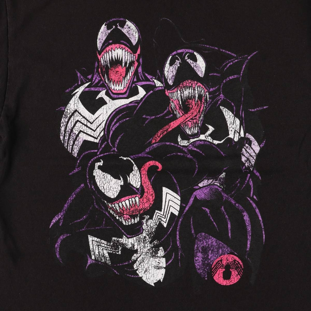 Marvel VENOM Character Print T-Shirt, Men's M unclear black type Vintage Second Hand