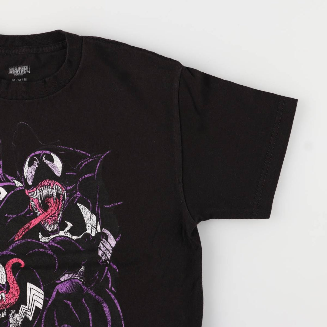 Marvel VENOM Character Print T-Shirt, Men's M unclear black type Vintage Second Hand