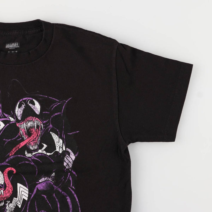 Marvel VENOM Character Print T-Shirt, Men's M unclear black type Vintage Second Hand
