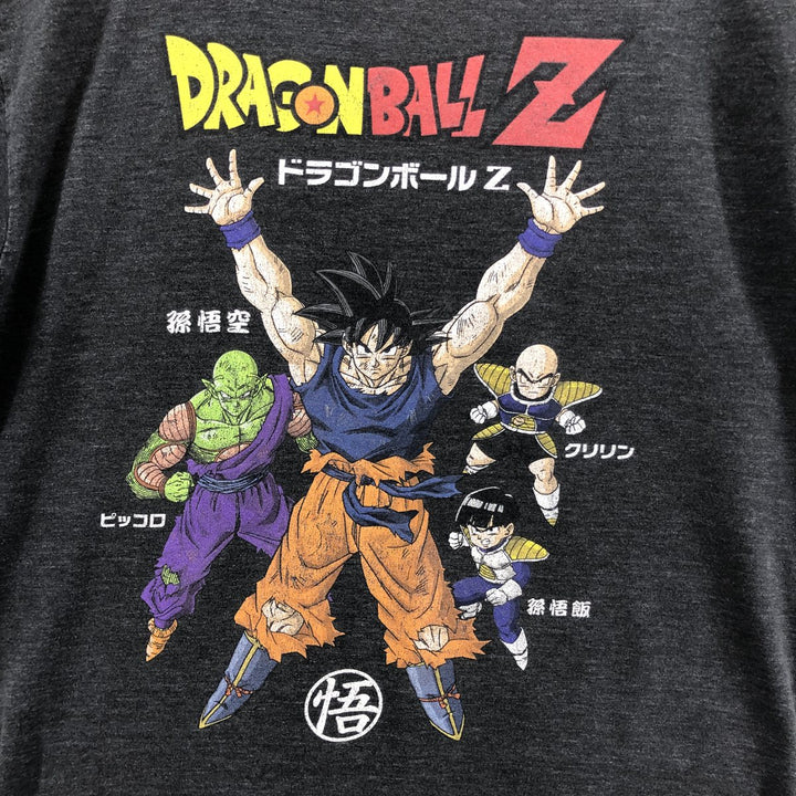 DRAGONBALL Z Dragon Ball Z Anime Character Print T-shirt Men's M size unclear Charcoal Vintage Second Hand