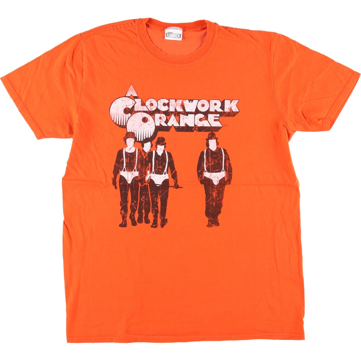 STANLEY KUBRICK COLLECTION CLOCKWORK ORANGE A Clockwork Orange Movie T-shirt Men's M size unclear orange type Vintage Second Hand