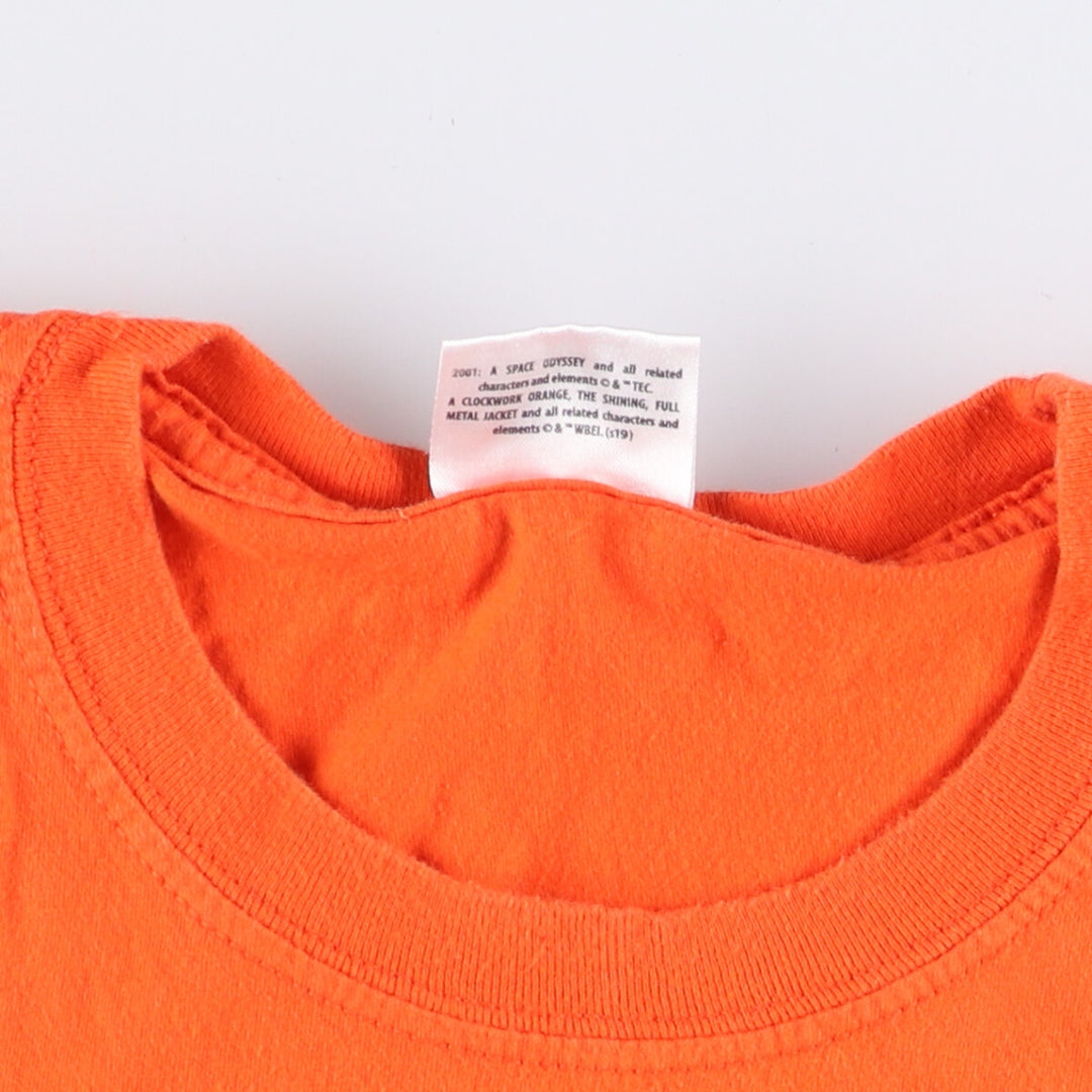 STANLEY KUBRICK COLLECTION CLOCKWORK ORANGE A Clockwork Orange Movie T-shirt Men's M size unclear orange type Vintage Second Hand