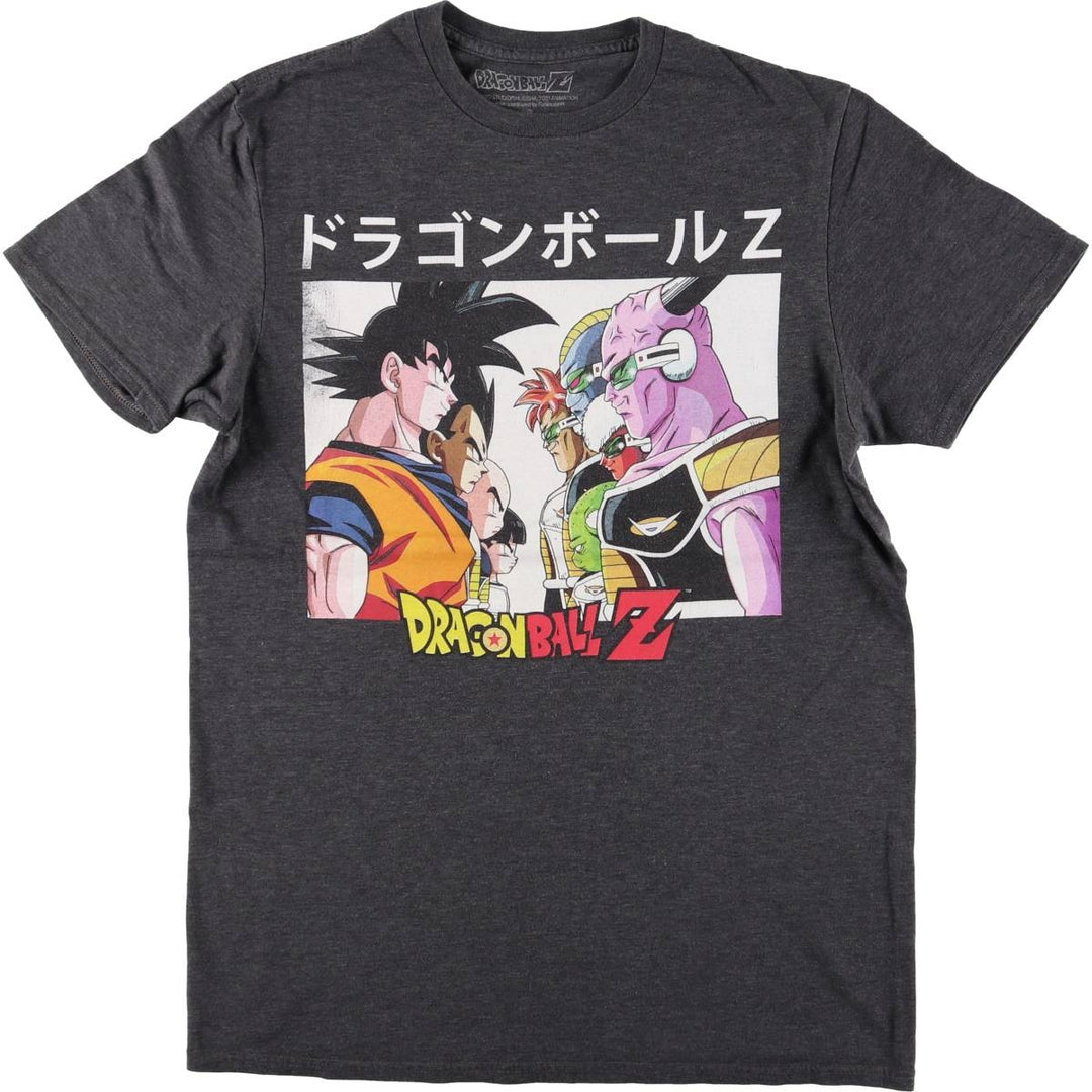 DRAGONBALL Z Dragon Ball Z Anime Character Print T-shirt Men's M size cotton Charcoal Vintage Second Hand