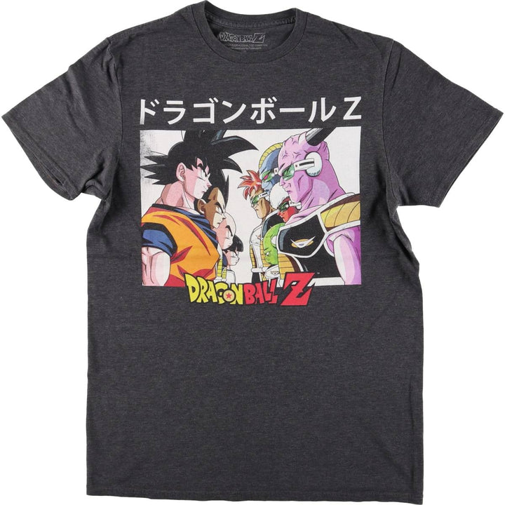 DRAGONBALL Z Dragon Ball Z Anime Character Print T-shirt Men's M size cotton Charcoal Vintage Second Hand