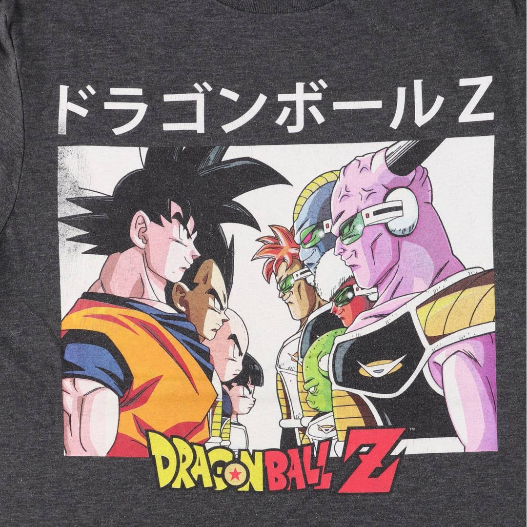 DRAGONBALL Z Dragon Ball Z Anime Character Print T-shirt Men's M size cotton Charcoal Vintage Second Hand