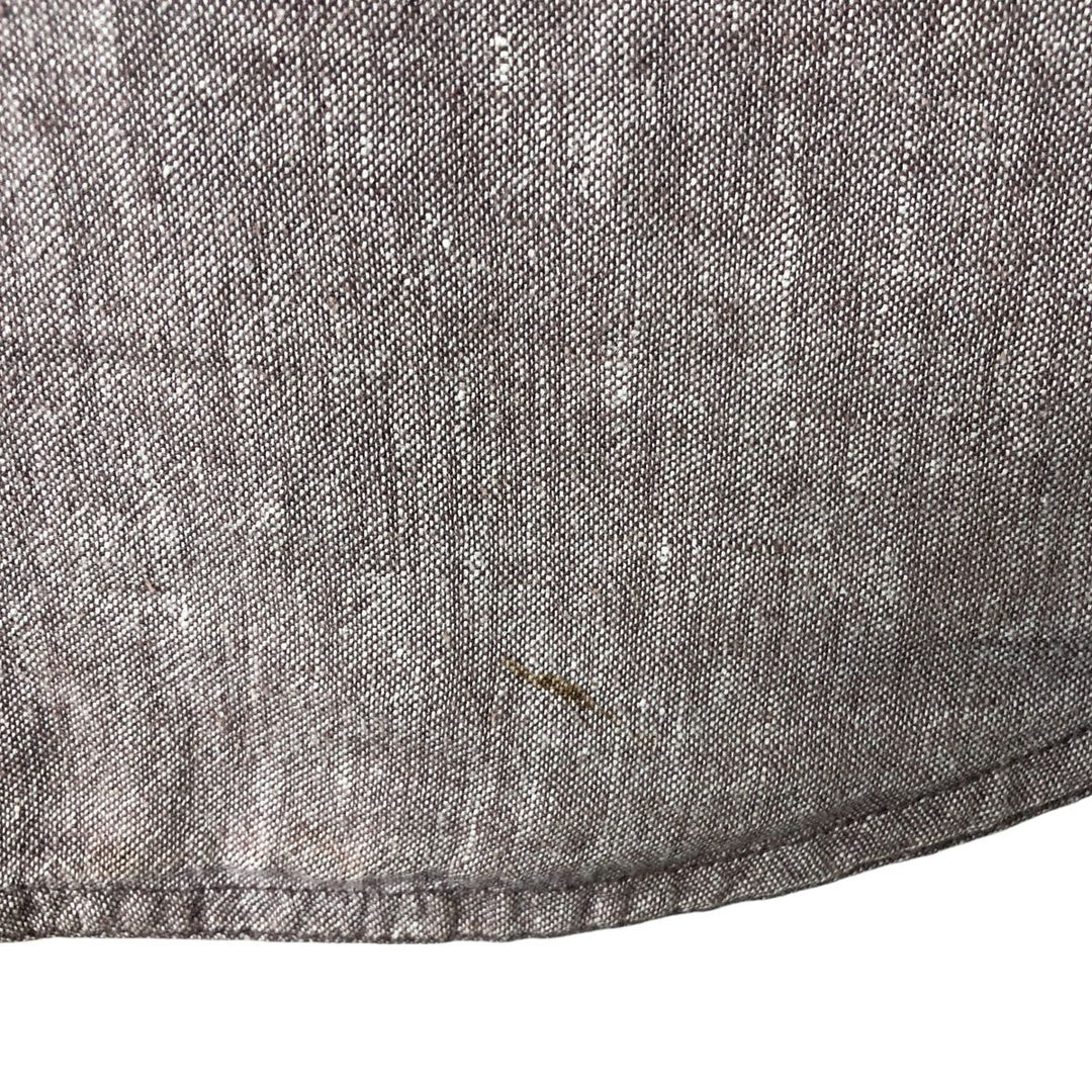 Columbia Regular Fit Short Sleeve Hemp and Cotton Shirt, Men's Size L Hemp gray type Vintage Second Hand